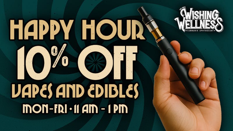 Wishing Wellness No Smell, No Stress – 10% Off Vapes & Edibles