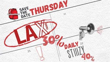 Backpack Boyz San Bernardino 30% OFF LAX – Thursdays Only!