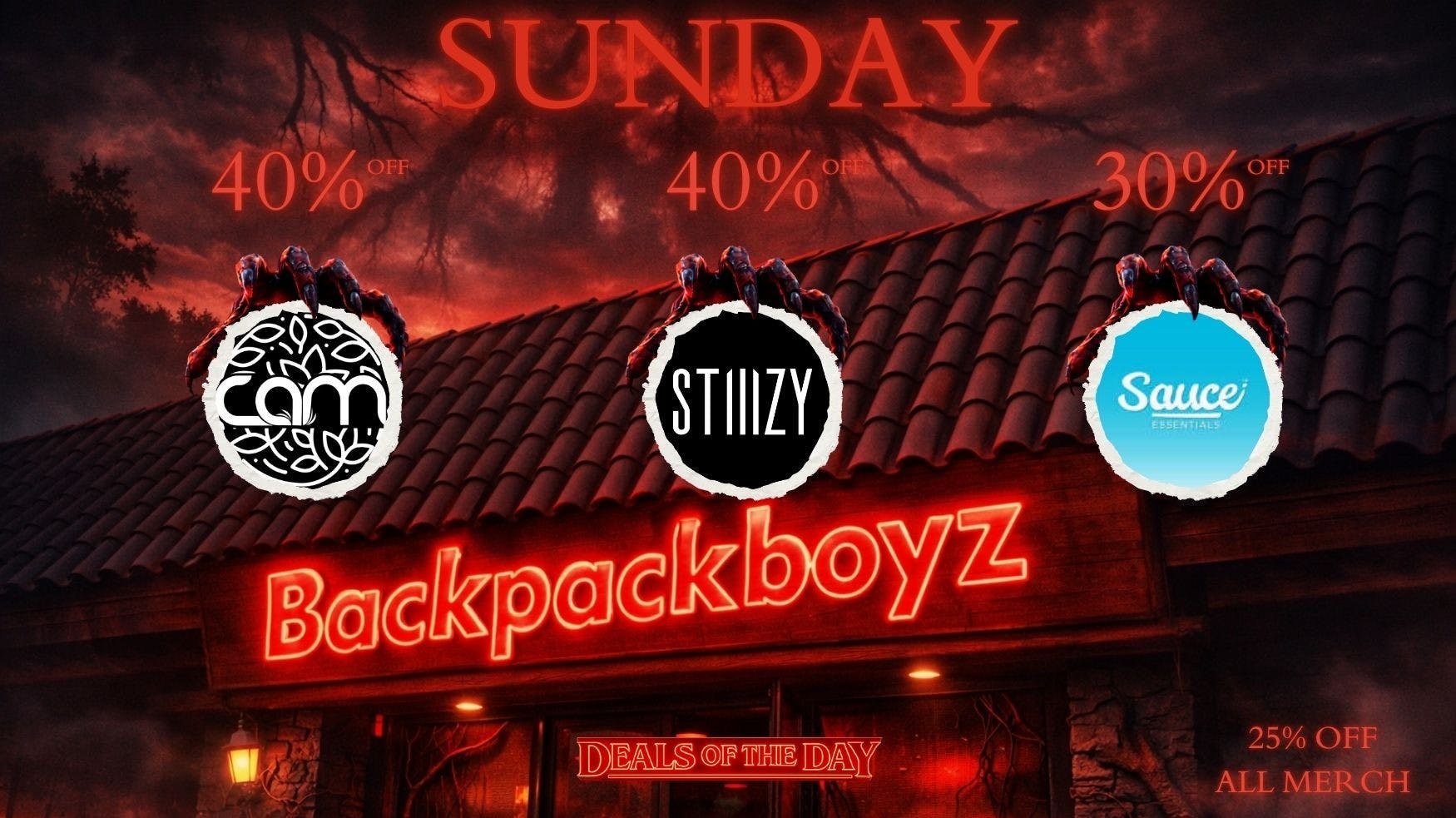Backpack Boyz San Bernardino 🔥Sunday Deal: 40% OFF CAM & 30% OFF SAUCE 🔥