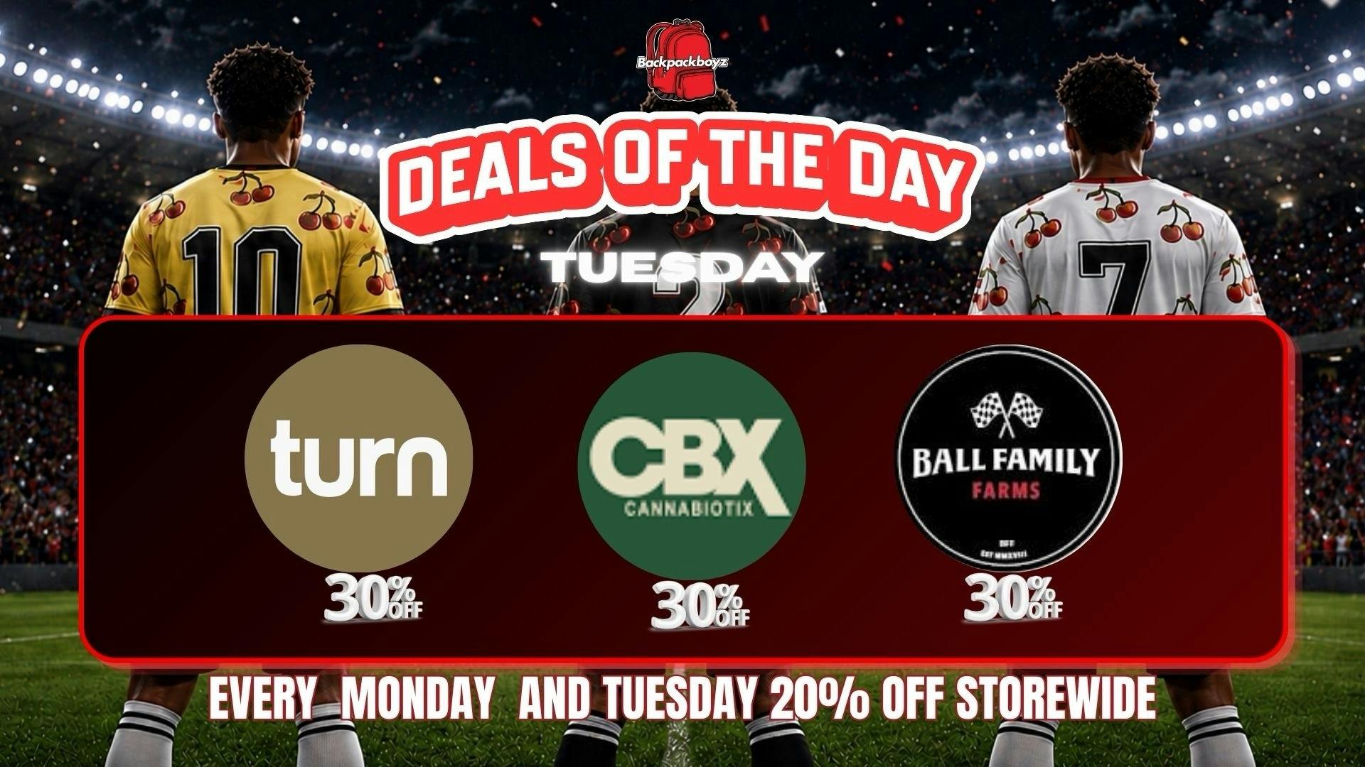 Backpack Boyz San Bernardino 30% OFF BALL FAMILY FARMS, TURN & CBX!