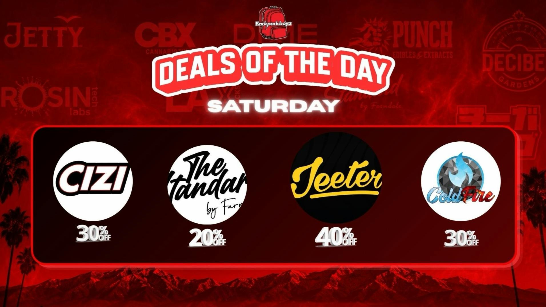 Backpack Boyz San Bernardino 40% JEETER, 30% COLDFIRE & CIZI, 20% THE STANDARD