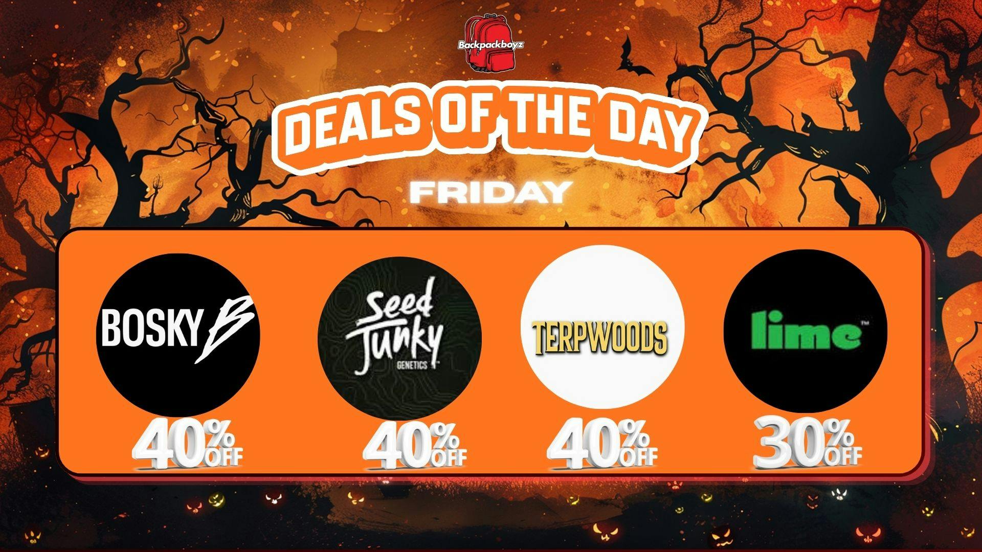 Backpack Boyz San Bernardino 40% OFF BOSKY, SEED JUNKY & TERPWOODS 30% OFF LIME