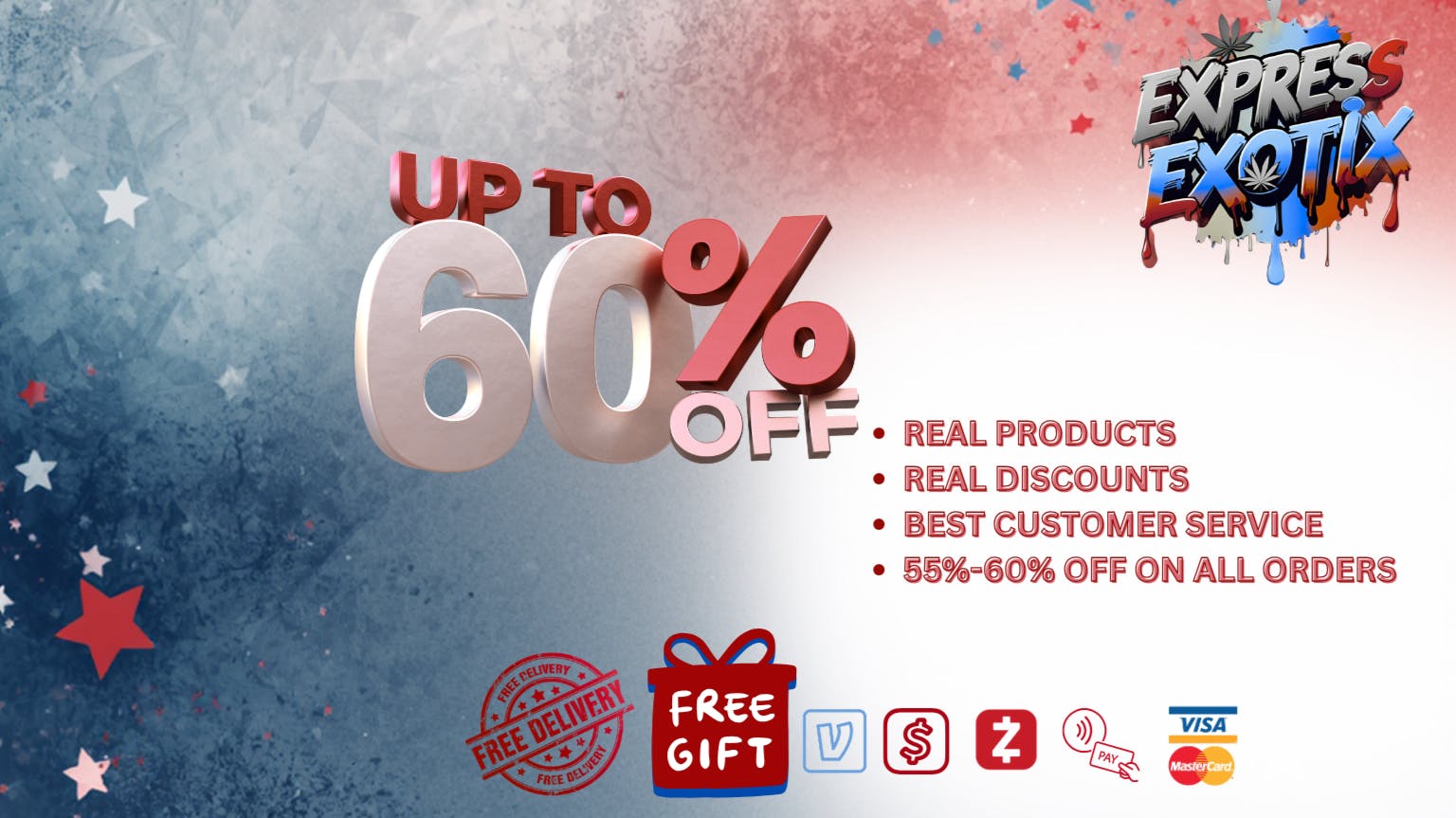 Express Exotix Presidents' Day Special