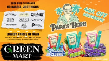 Green Mart Papa’s Herb Wednesday – 40% Off All Day!