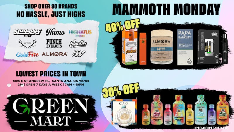 Green Mart Huge Savings All Day!