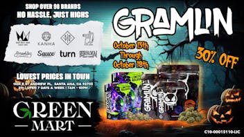 Green Mart 🎃 Gremlin Flower 30% Off at Green Mart – Oct 13th