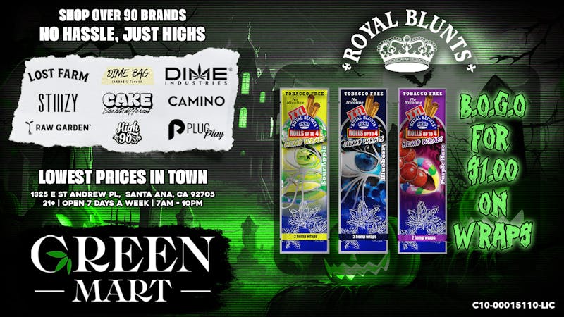 Green Mart 🔥 Light up your day with Royal Blunts — now BOGO