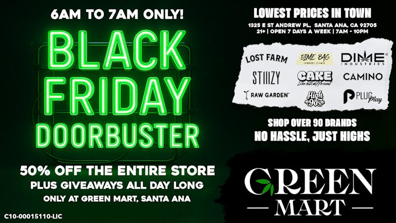 Green Mart 🔥 BLACK FRIDAY DOORBUSTER – 6AM to 7AM ONLY! 🔥