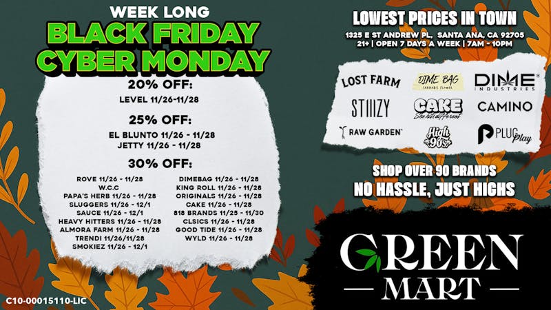 Green Mart 💸 Week-Long 20–30% OFF Black Friday Savings!