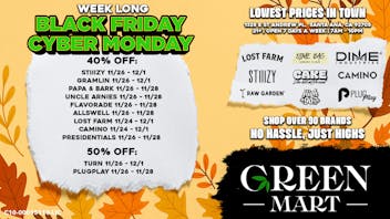 Green Mart 🔥 40–50% OFF Black Friday & Cyber Monday Deals!