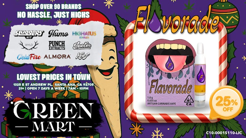 Green Mart 🎄 FLAVORADE – 25% OFF! 🍬