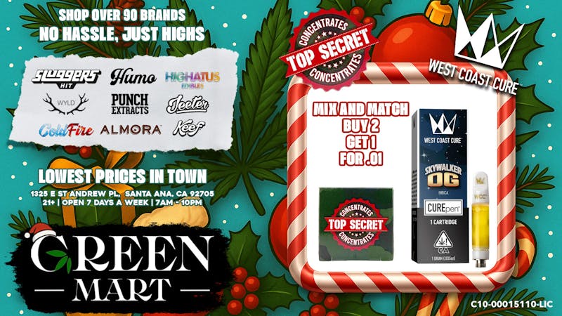 Green Mart 🔥 WEST COAST CURE & TOP SECRET DEALS 🔥