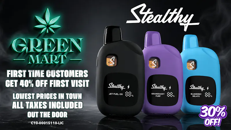 Green Mart Monday Stealthy – 30% Off 🔥