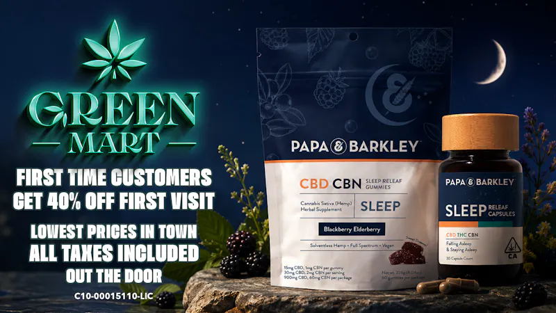 Green Mart 40% off Papa and barkley