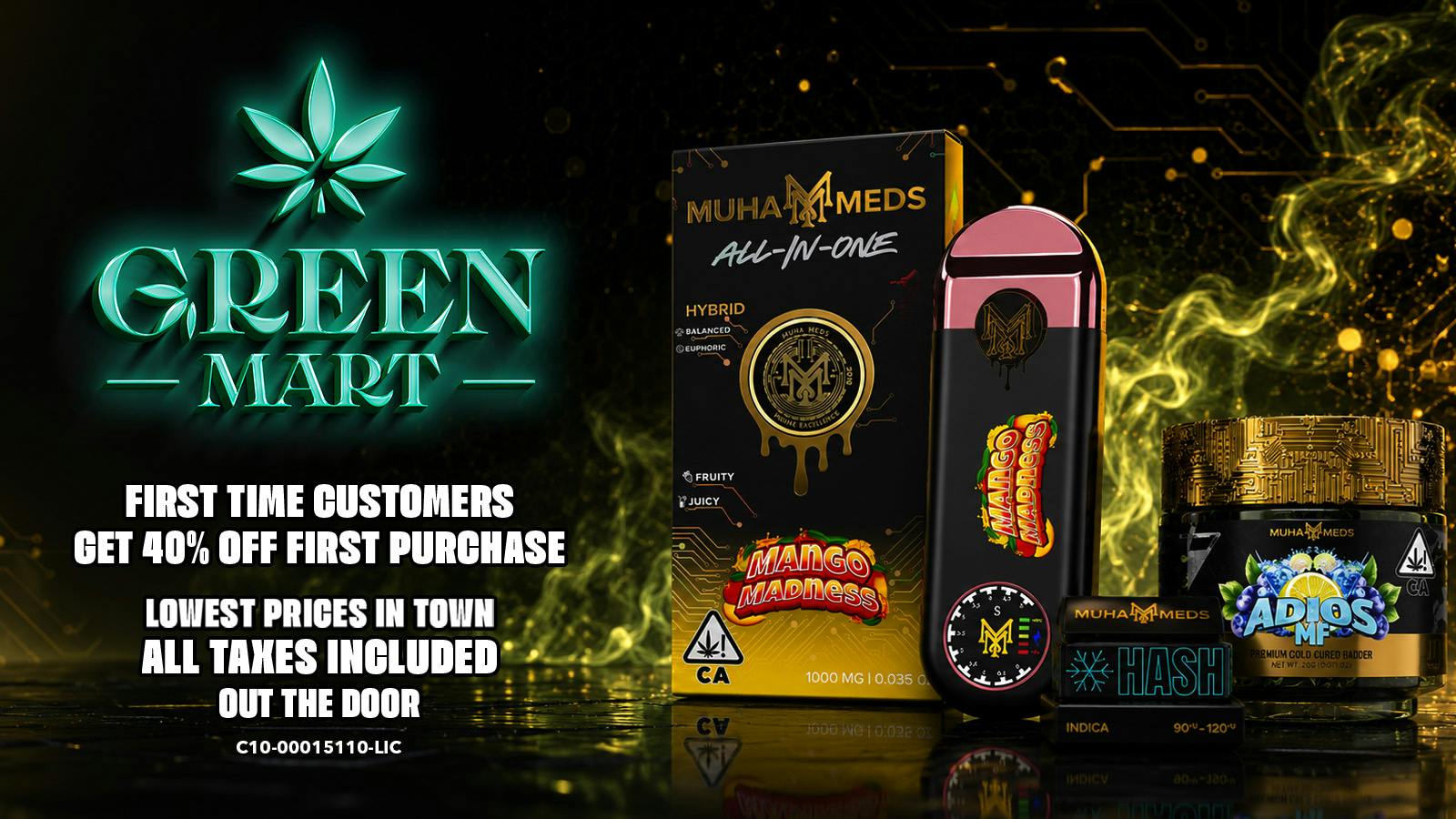 Green Mart 🔥 30% OFF Muha Meds | All Day Monday 🔥
