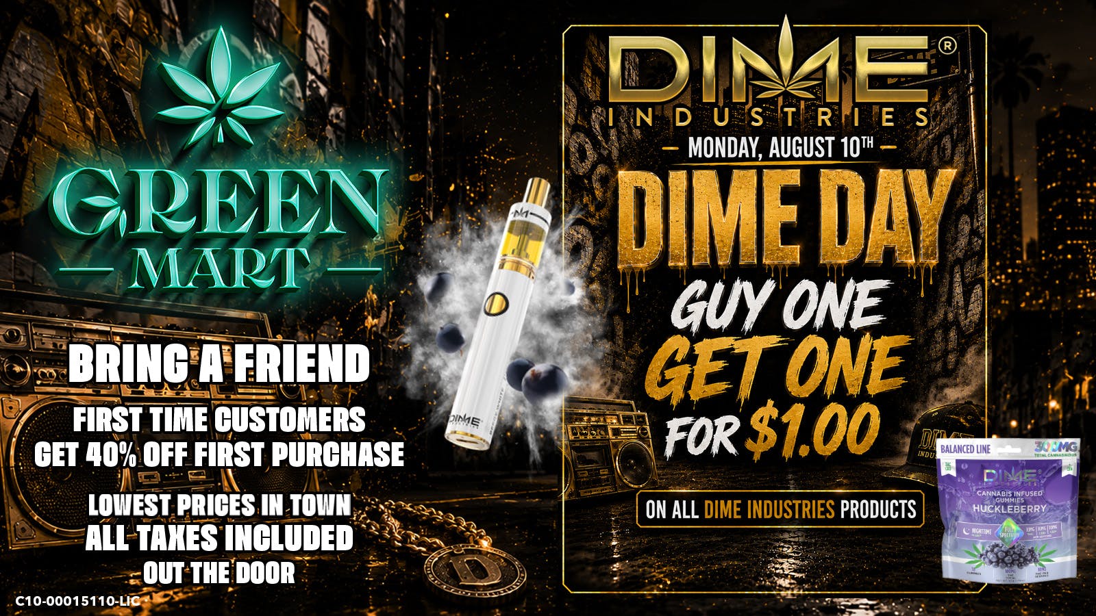 Green Mart DIME DAY at Green Mart