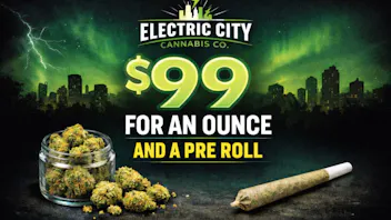 Electric City Cannabis Co $99 Smoakland Ounce and a Pre Roll