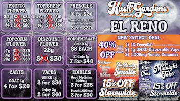 Kush Gardens - El Reno October Spooky Deals