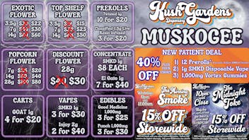 Kush Gardens - Muskogee October Spooky Deals