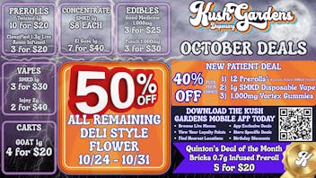 Kush Gardens - Ponca City October Spooky Deals