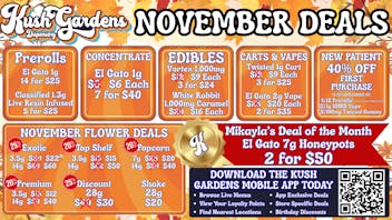 Kush Gardens - Duncan Fall Deals @ Kush Gardens