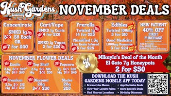 Kush Gardens - Ponca City Fall Deals @ Kush Gardens