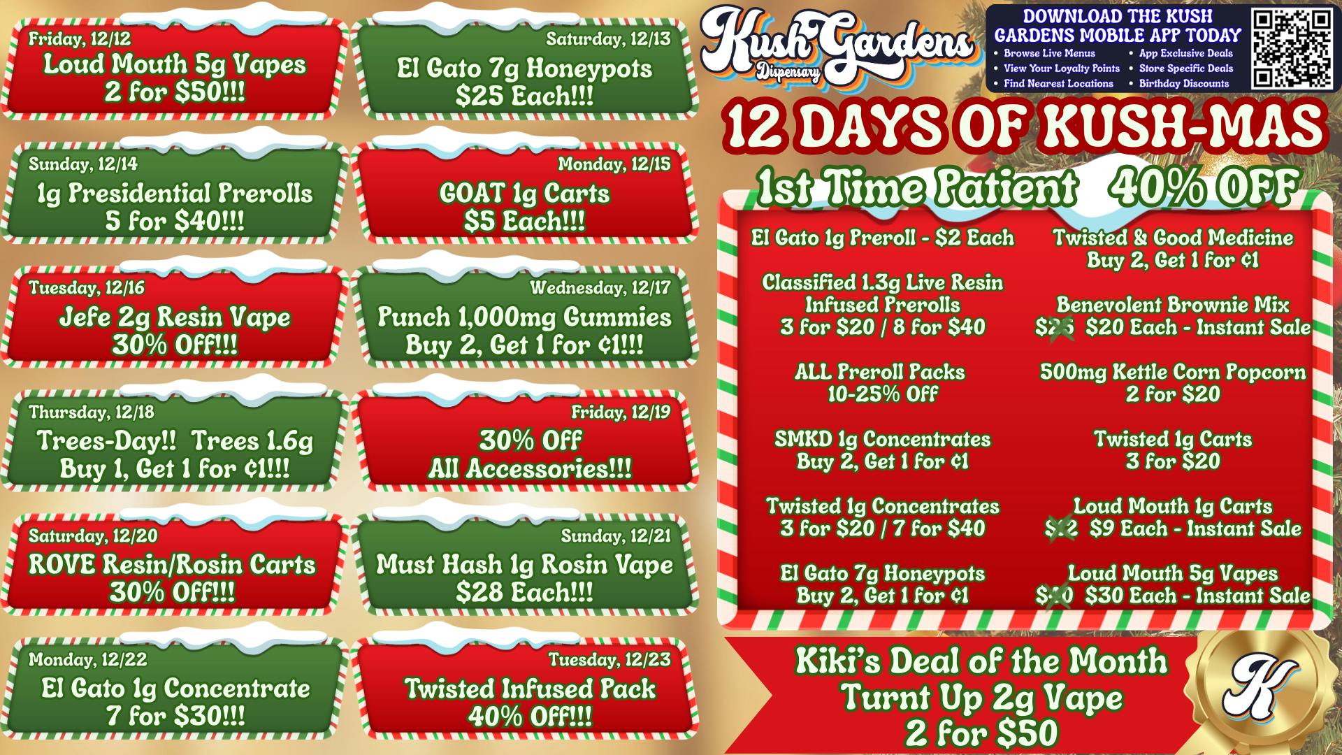 Kush Gardens - Okmulgee 12 Days of Kush-Mas