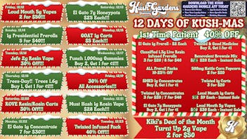 Kush Gardens - Ponca City 12 Days of Kush-Mas
