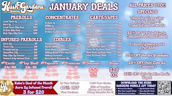 Kush Gardens - Shawnee January Deals @ Kush Gardens!!