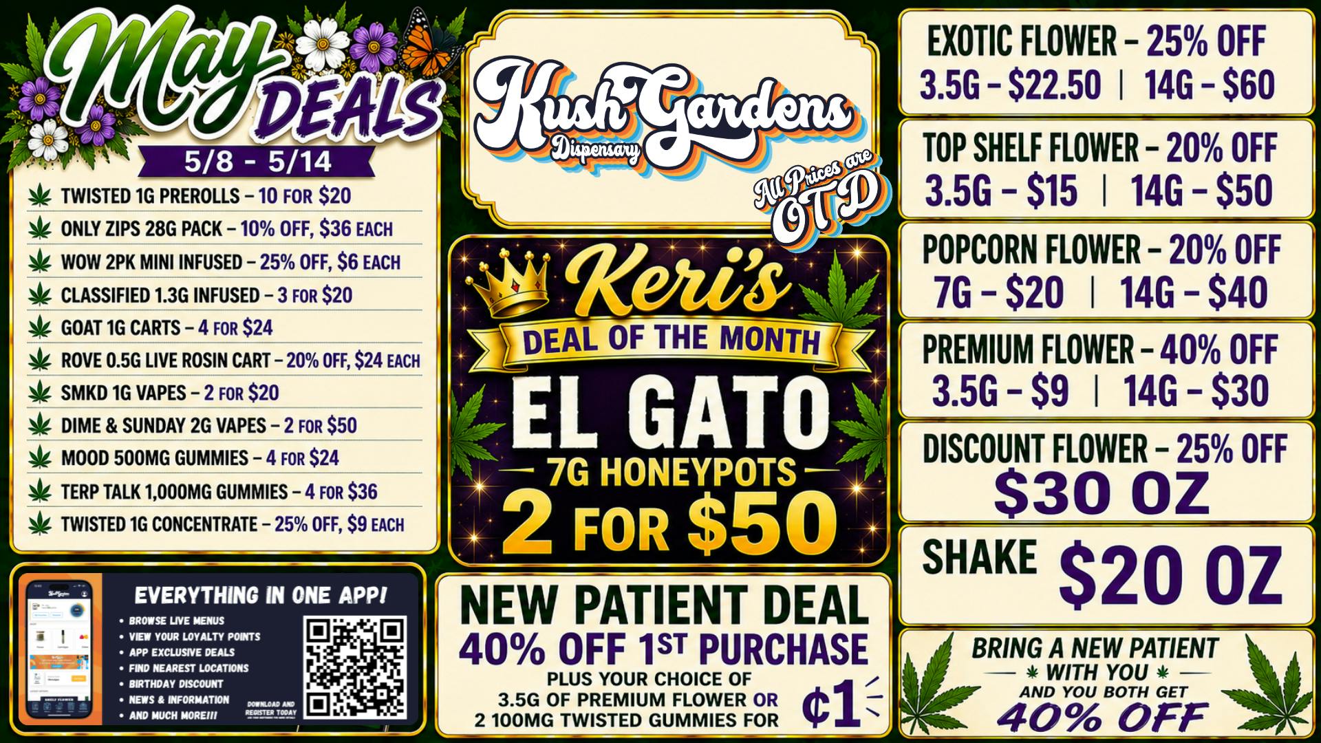 Kush Gardens - Muskogee NEW PATIENTS 40% OFF - 1/8THS START AT $9