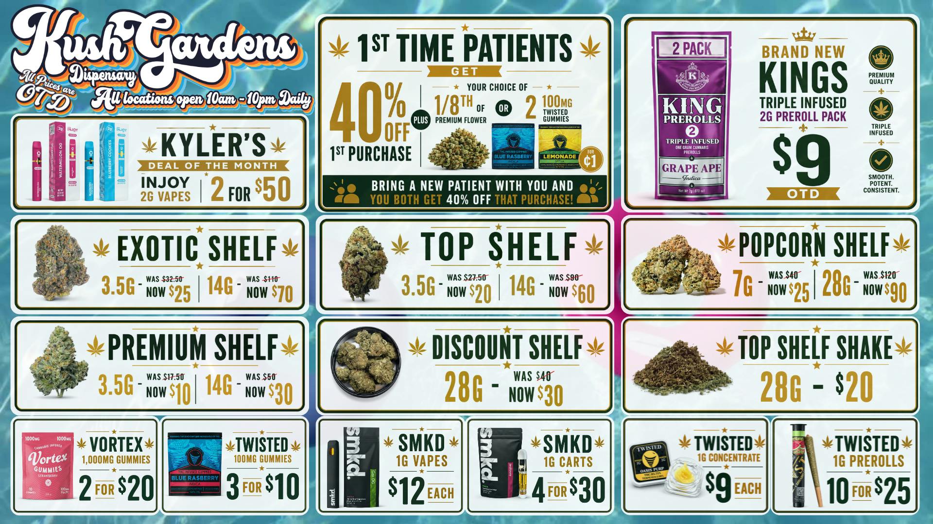 Kush Gardens - Shawnee NEW PATIENTS 40% OFF - 1/8THS START AT $9