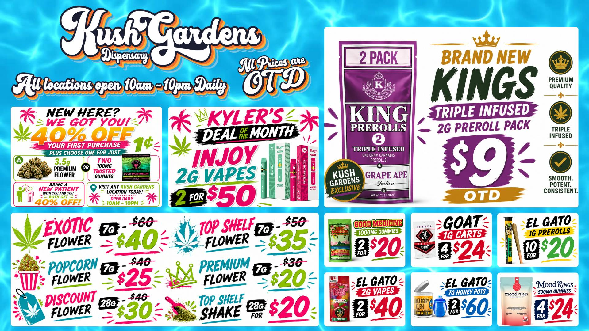 Kush Gardens - El Reno NEW PATIENTS 40% OFF - 1/8THS START AT $10