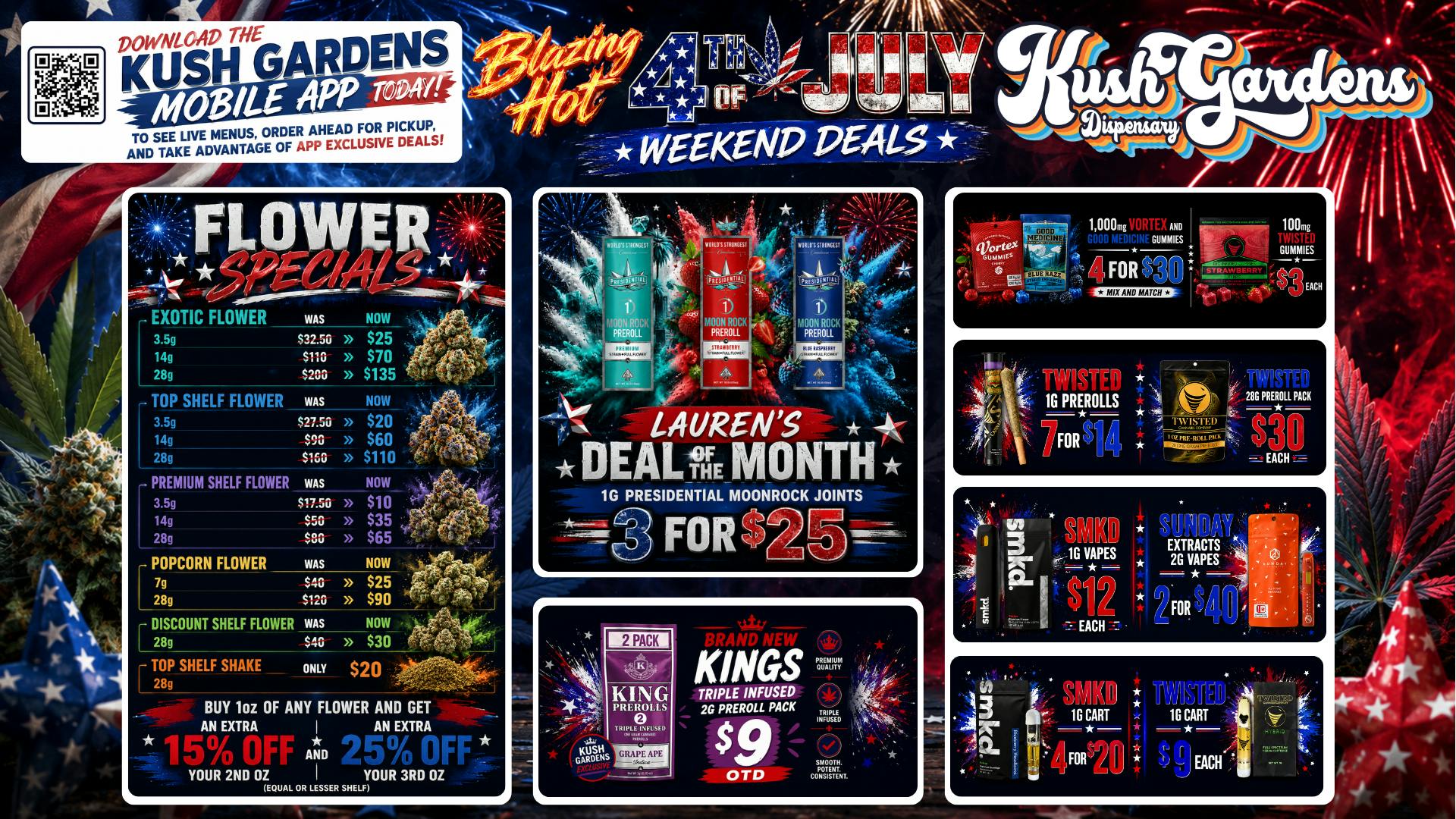 Kush Gardens - Rockwell Blazing Hot July 4th Weekend Deals!!