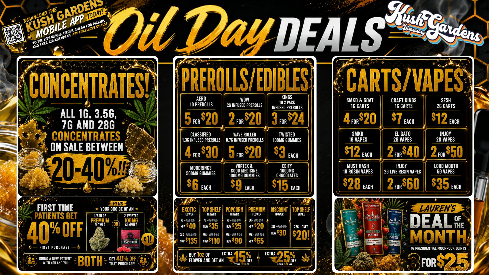 Kush Gardens - Rockwell OIL DAY DEALS ARE LIVE!!