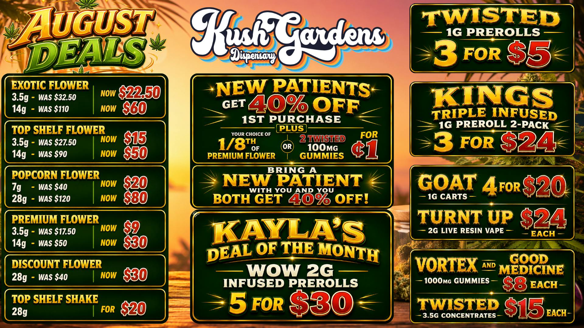 Kush Gardens - Rockwell BRAND NEW LOWER PRICES!!! 40% OFF NEW PATIENTS