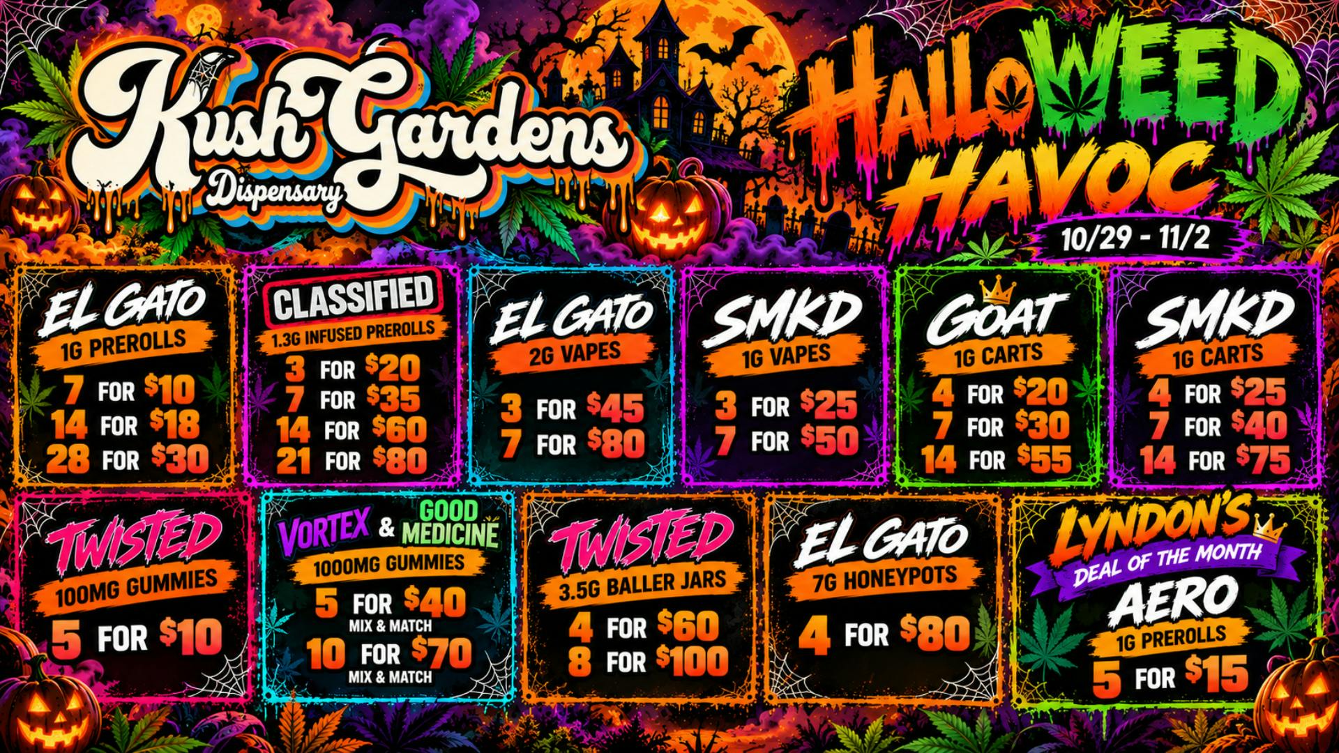 Kush Gardens - Rockwell Kush Gardens HalloWEED Havoc!!