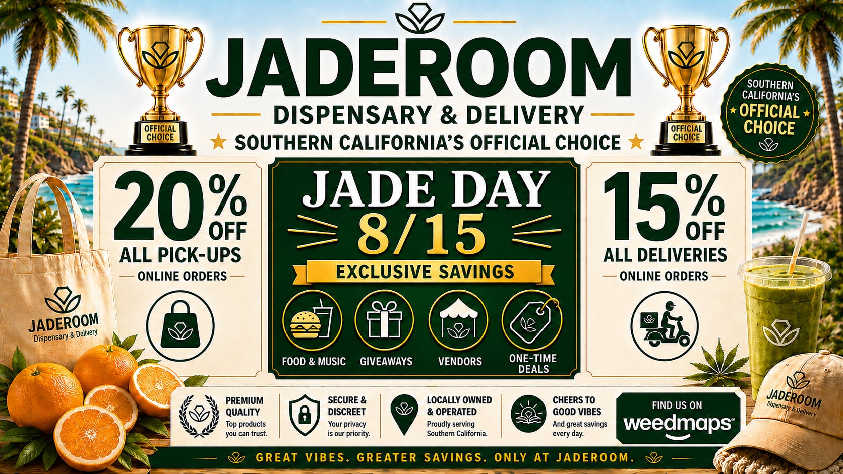 Jaderoom - La Puente Jaderoom ☀️🍊💸🌴 August Savings Start Here 🌴💸🍊☀️