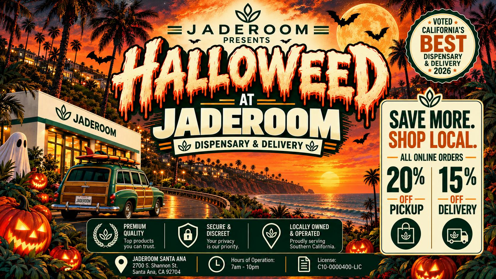 Jaderoom - Santa Fe Springs 🎃 HALLOWEED Savings All October at JADEROOM 🎃