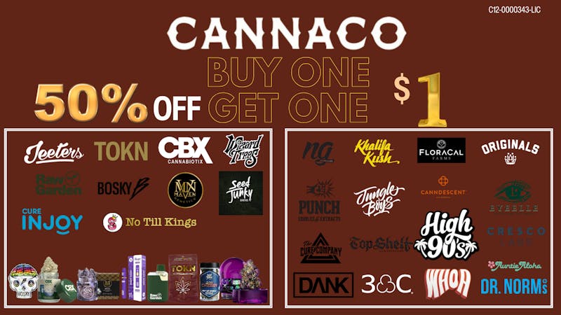 CannaCo Delivery - Imperial Beach / Otay Mesa BOGO 50% / BOGO $1 DEAL