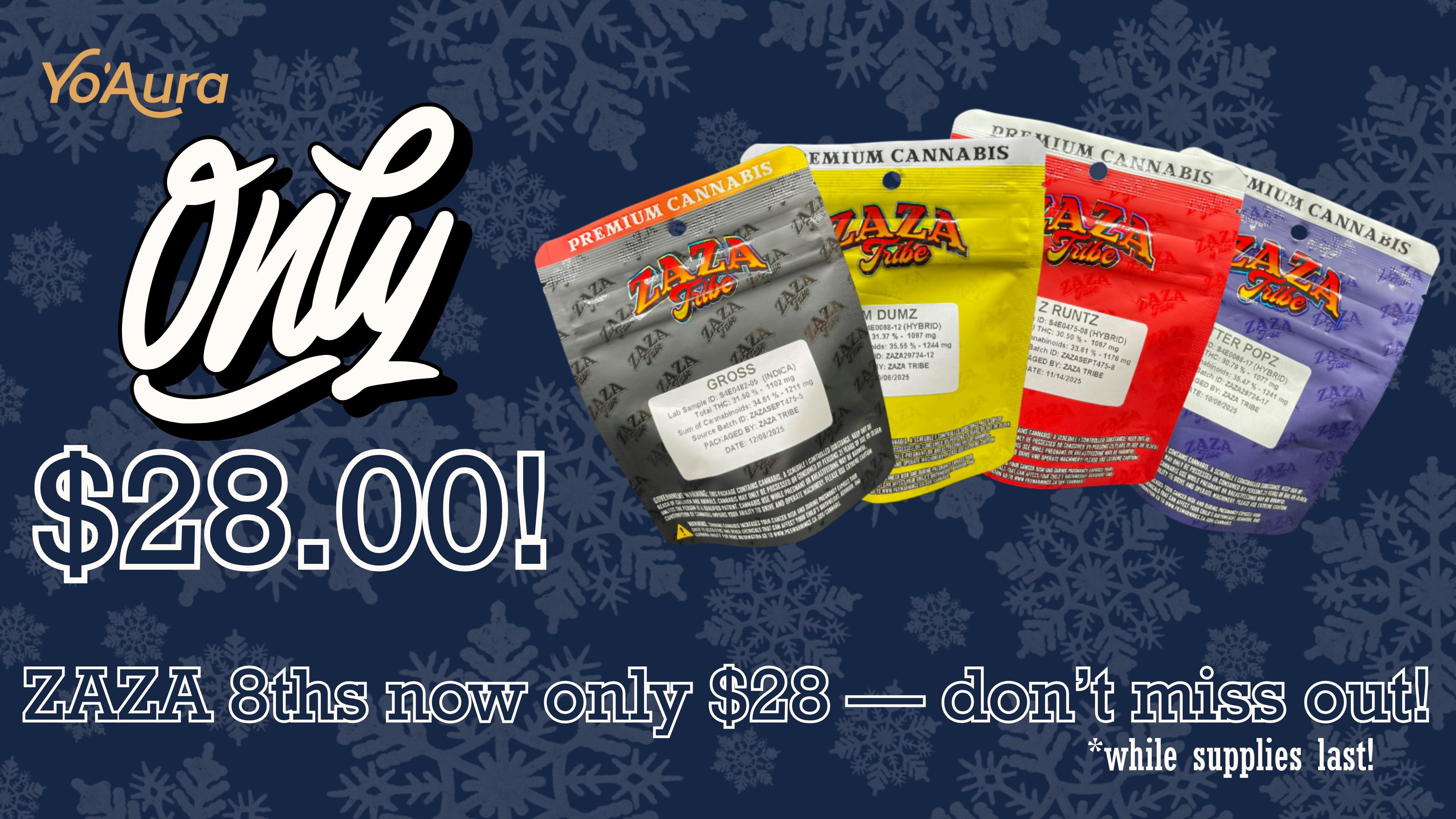 Yo'Aura ZAZA 8ths now only $28 — don’t miss out!