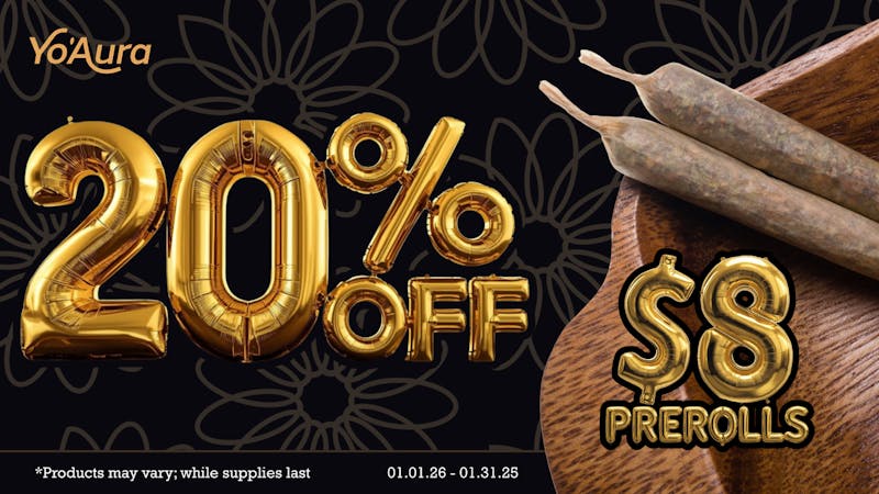 Yo'Aura $6 Preroll Sale!