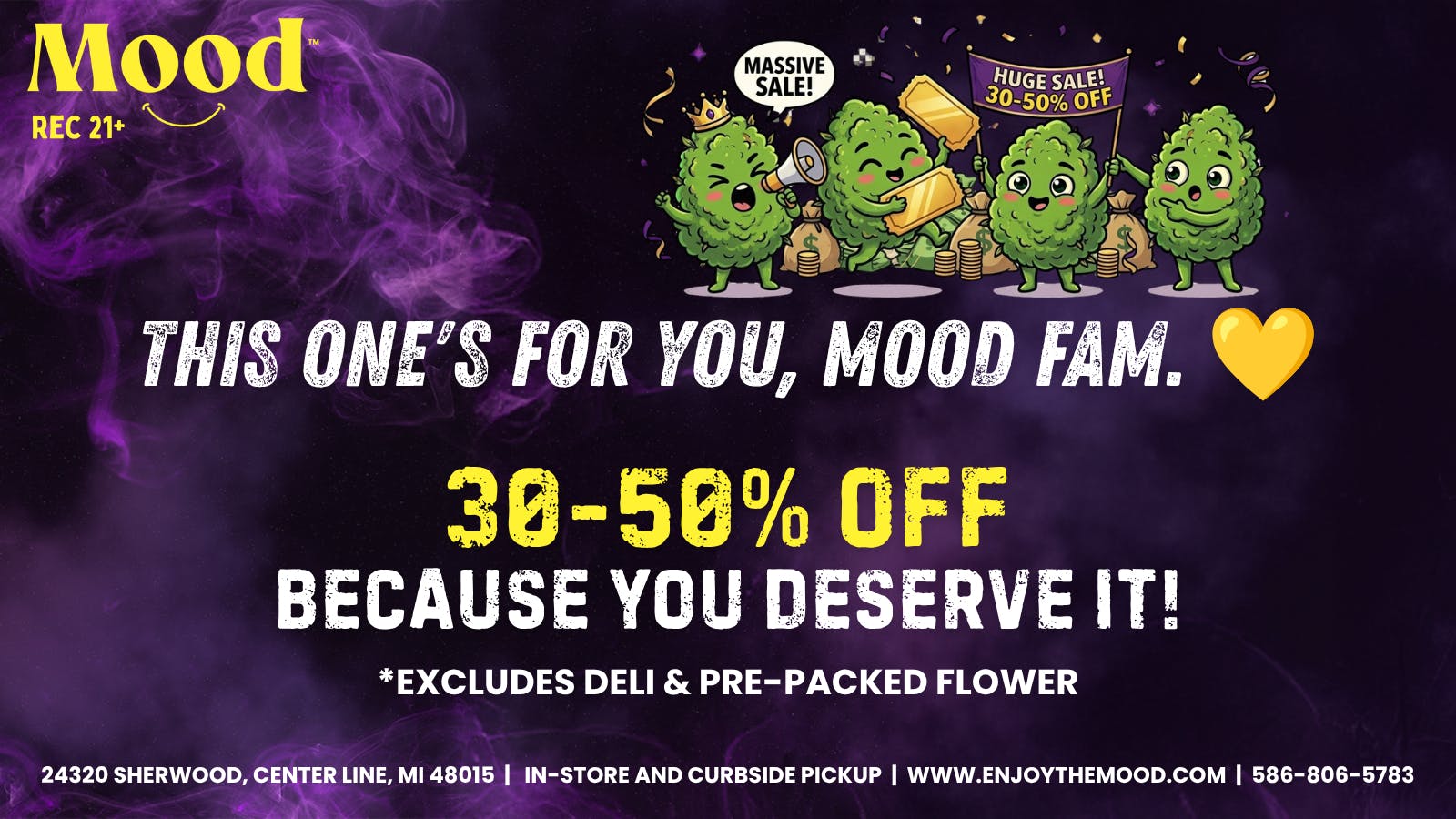 Mood Provisioning Center - Center Line 🌿 30-50% OFF! Stop by Mood Today!