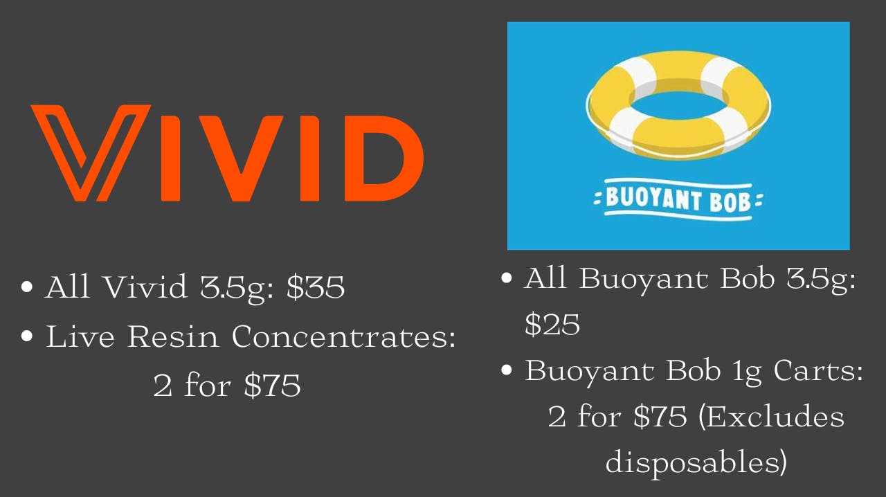 Vertical Dispensary Vivid and Buoyant Bob - Thursday