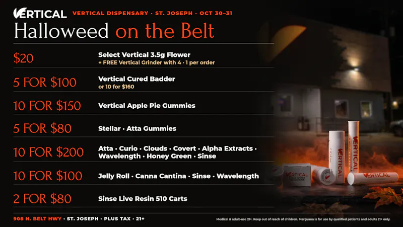 Vertical Dispensary Halloweed on the Belt