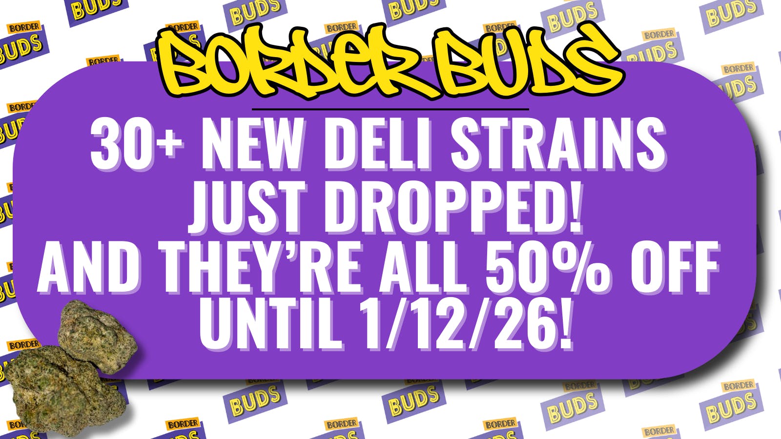 Border Buds 50% OFF ALL DELI FLOWER