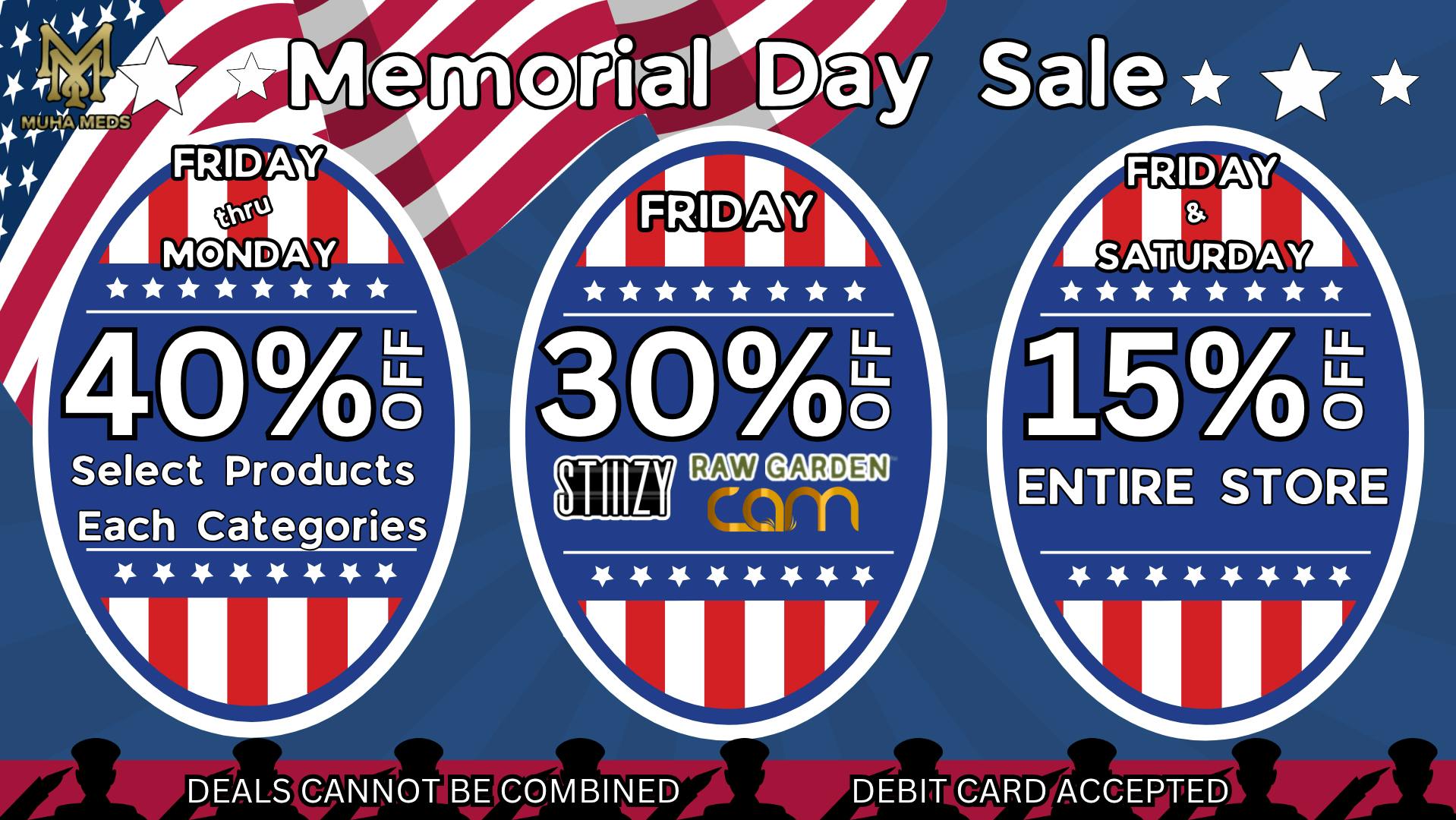 Muha Meds Westwood 40%OFF-30%OFF-15%OFF MEMORIAL DAY SALE