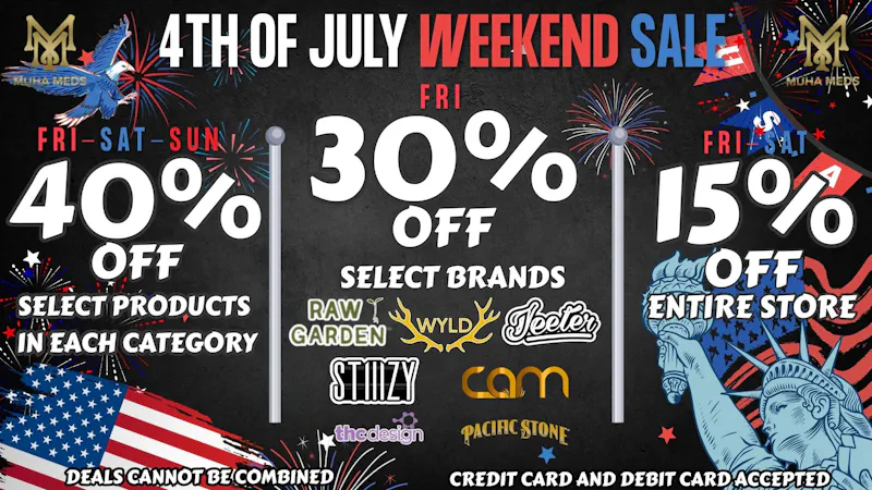 Muha Meds Westwood 40% OFF SELECT PRODUCTS. TAXES INCLUDED