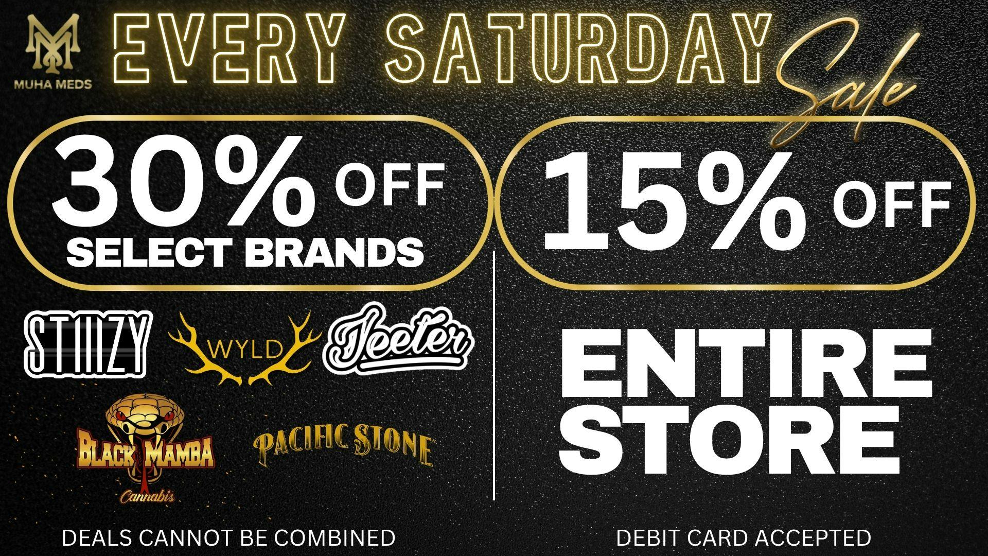 Muha Meds Westwood 15% OFF STOREWIDE EVERY SATURDAY