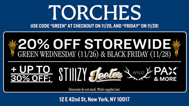 Torches NYC Delivery - Upper West Side / Lincoln Center 20% Off STOREWIDE | Green Weds & Black Friday Sale