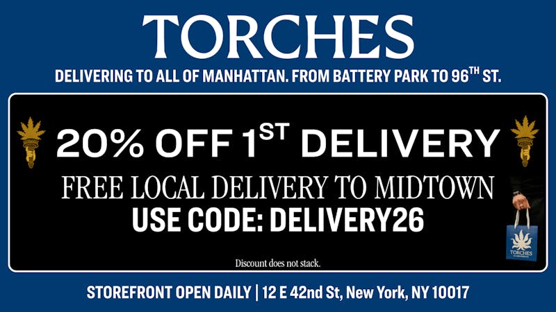 Torches NYC 20% Off Your 1st Delivery 🚚